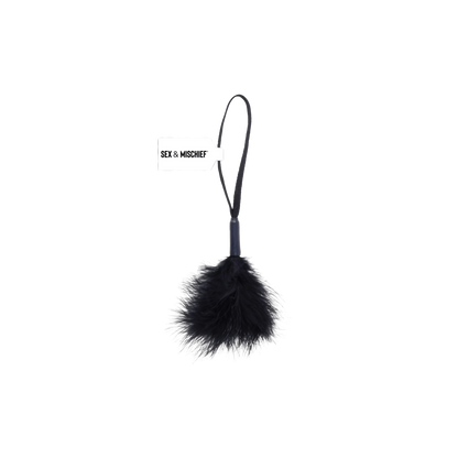 Peaches n' CreaMe Black Wrist Feather Tickler